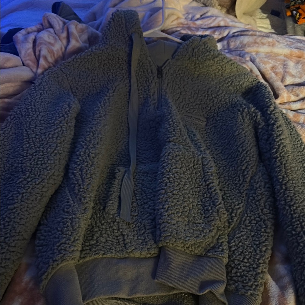Simply Southern Green Teddy Jacket Plush Sherpa Style